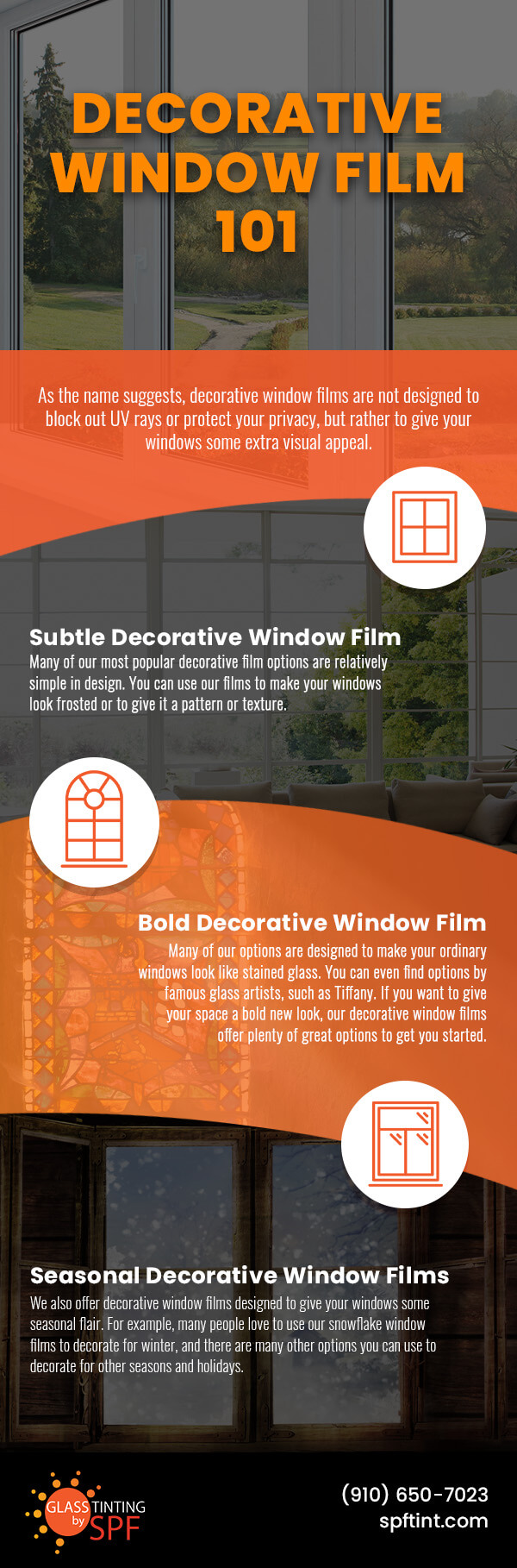 Learn more about the different types of decorative window film
